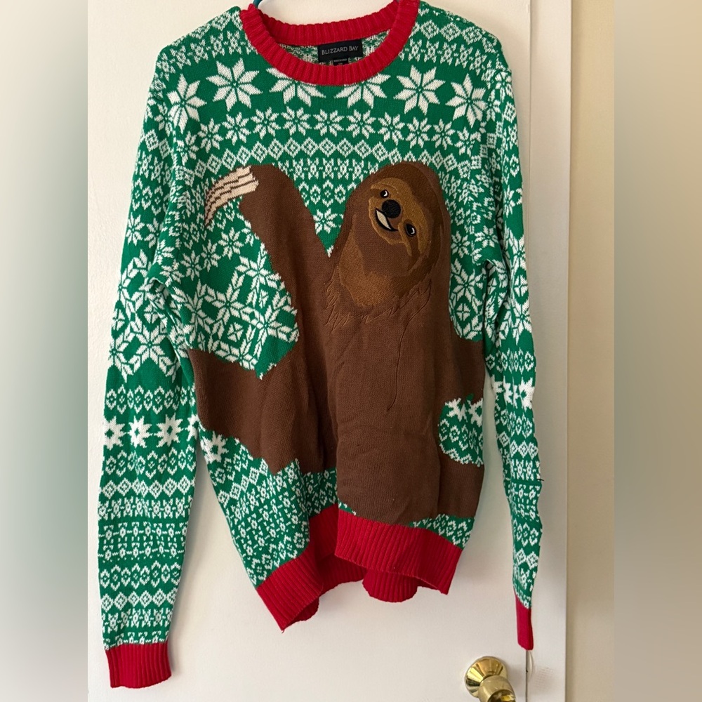 Sloth Christmas sweater